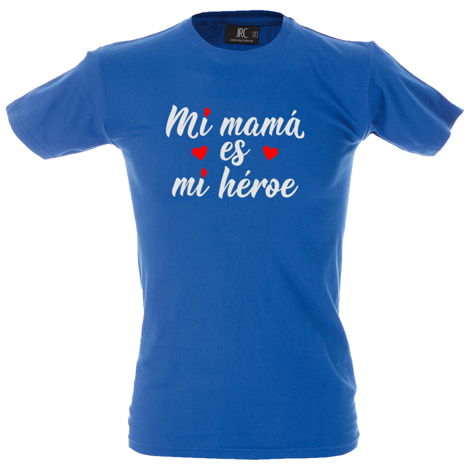 Camiseta hombre mi mamá mi héroe