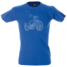 Camiseta hombre silueta de una moto
