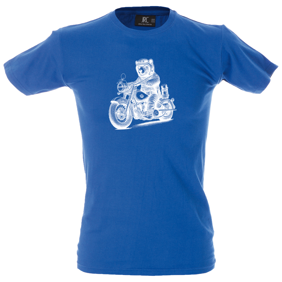 Camiseta hombre moto chopper oso