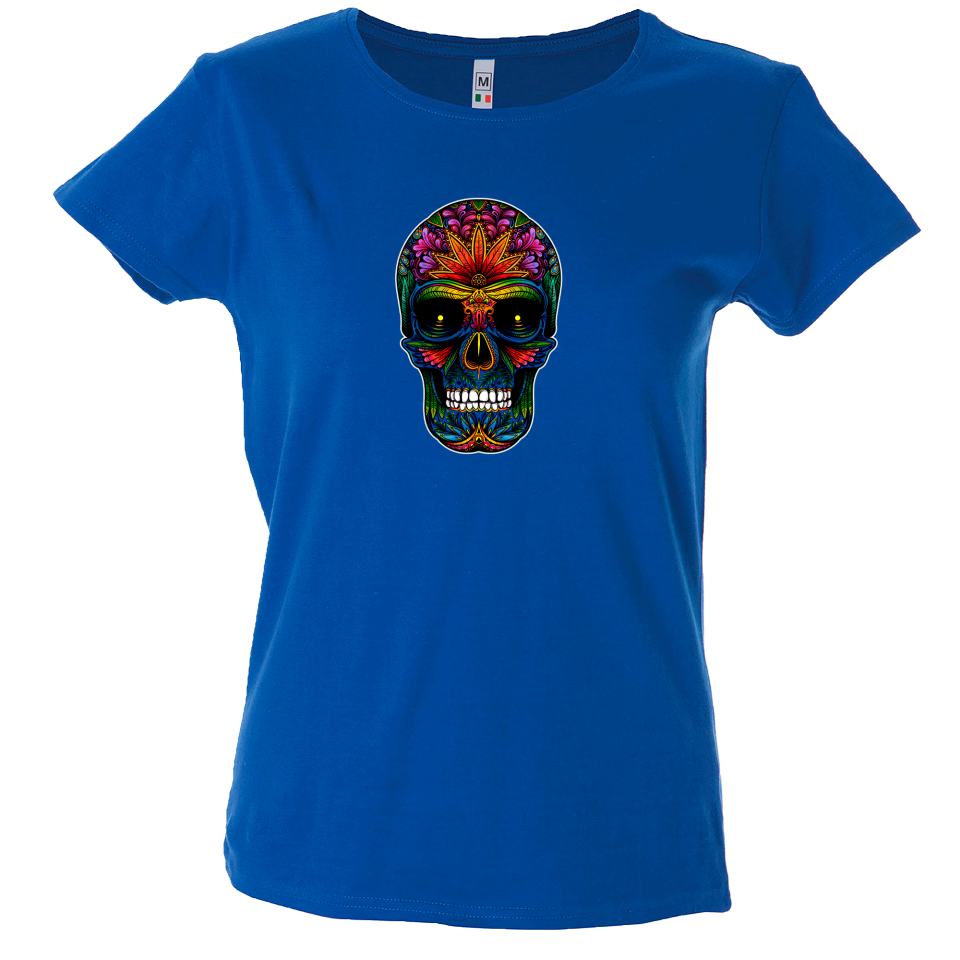 Camiseta mujer calavera mandala
