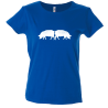 Camiseta  mujer cerdos enganchados cola