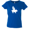 Camiseta  mujer cerdo volador