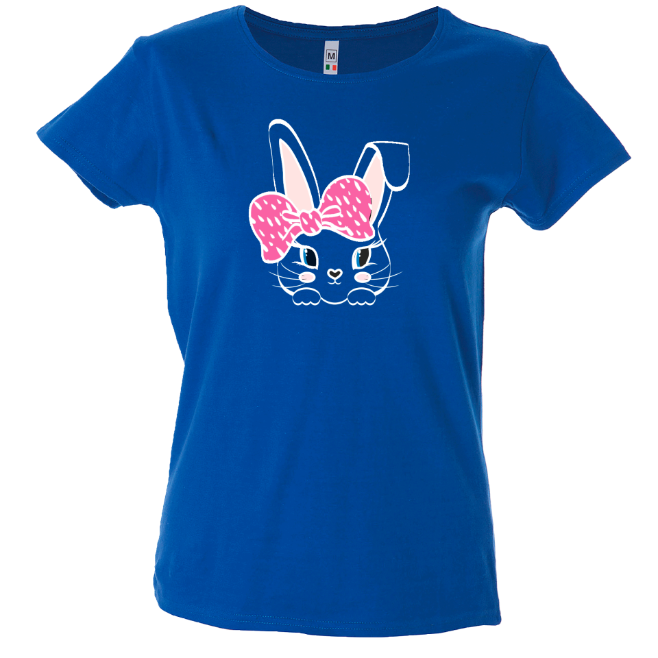 Camiseta mujer conejito lazo