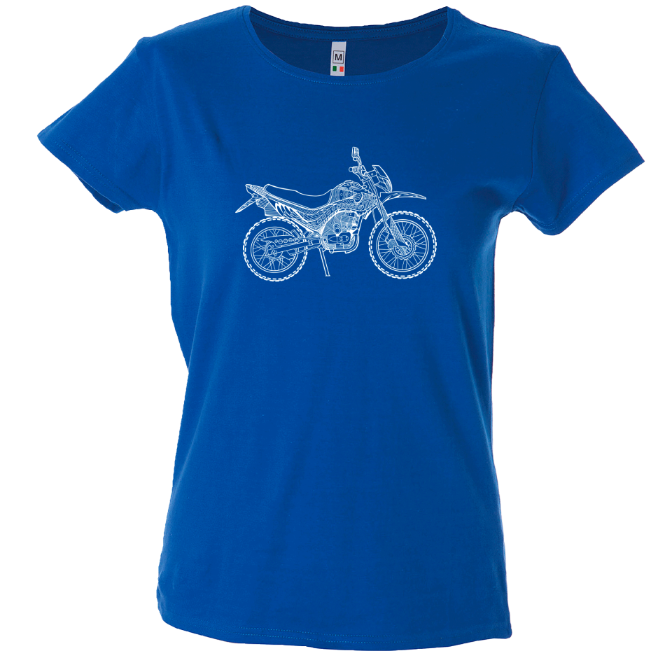 Camiseta mujer dibujo una moto
