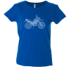 Camiseta mujer dibujo una moto