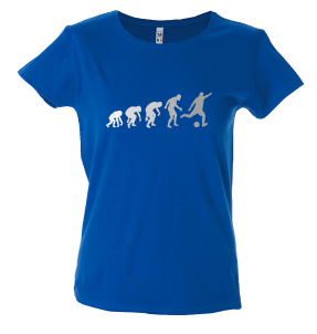 Camiseta mujer evolución fútbol