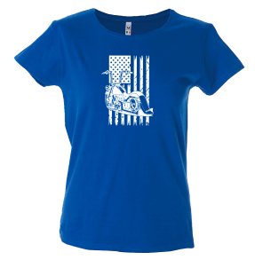 Camiseta mujer moto chopper USA