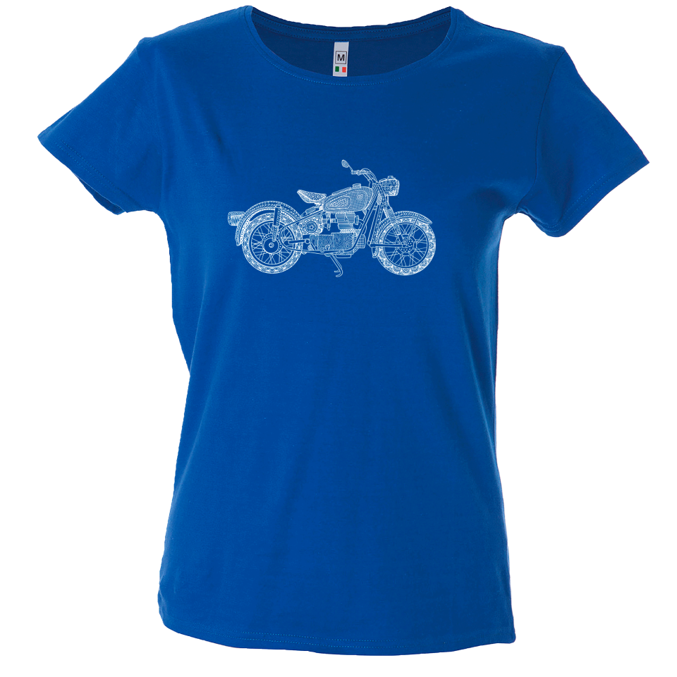 Camiseta mujer moto mandala