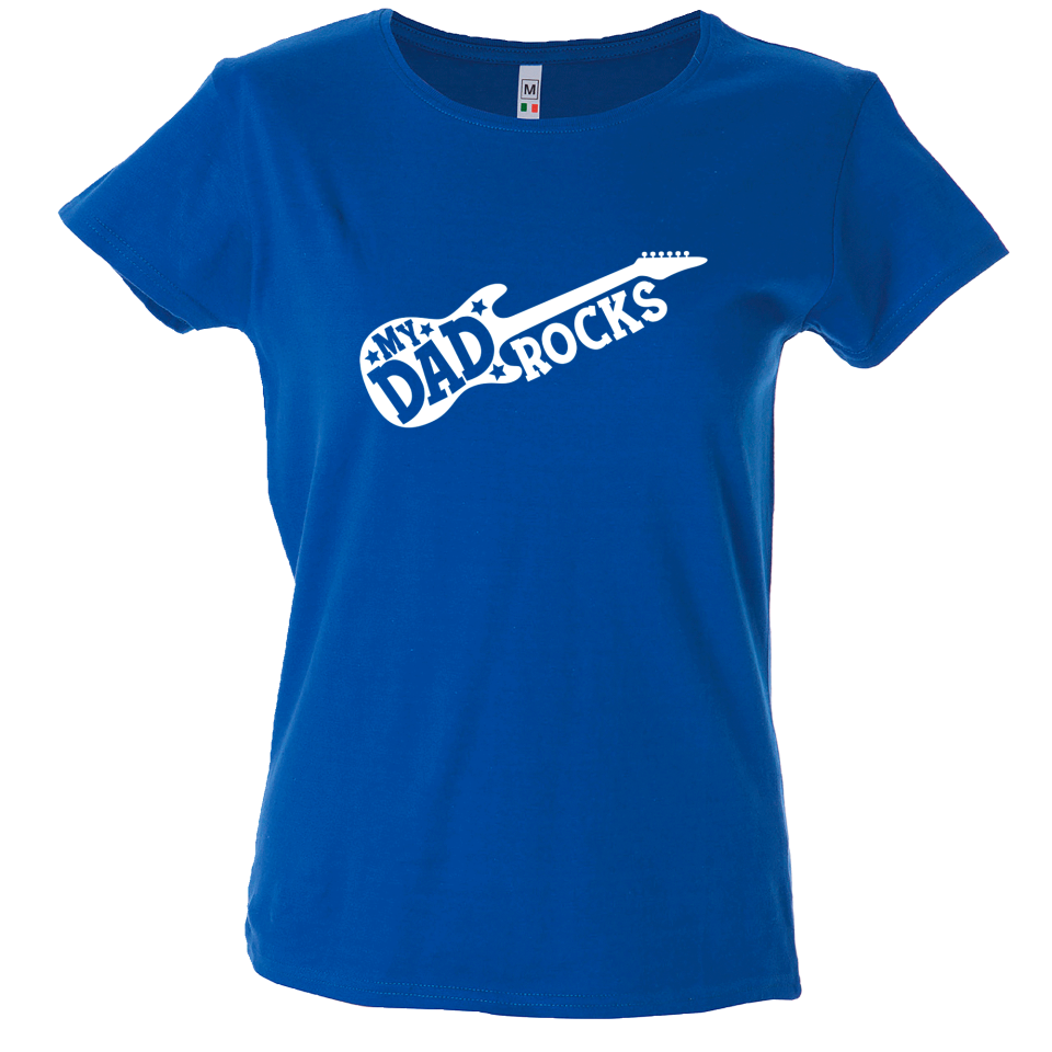Camiseta mujer my dad rocks