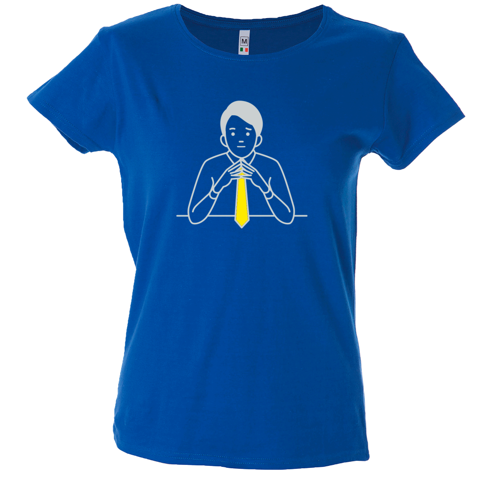 Camiseta mujer señor pensando