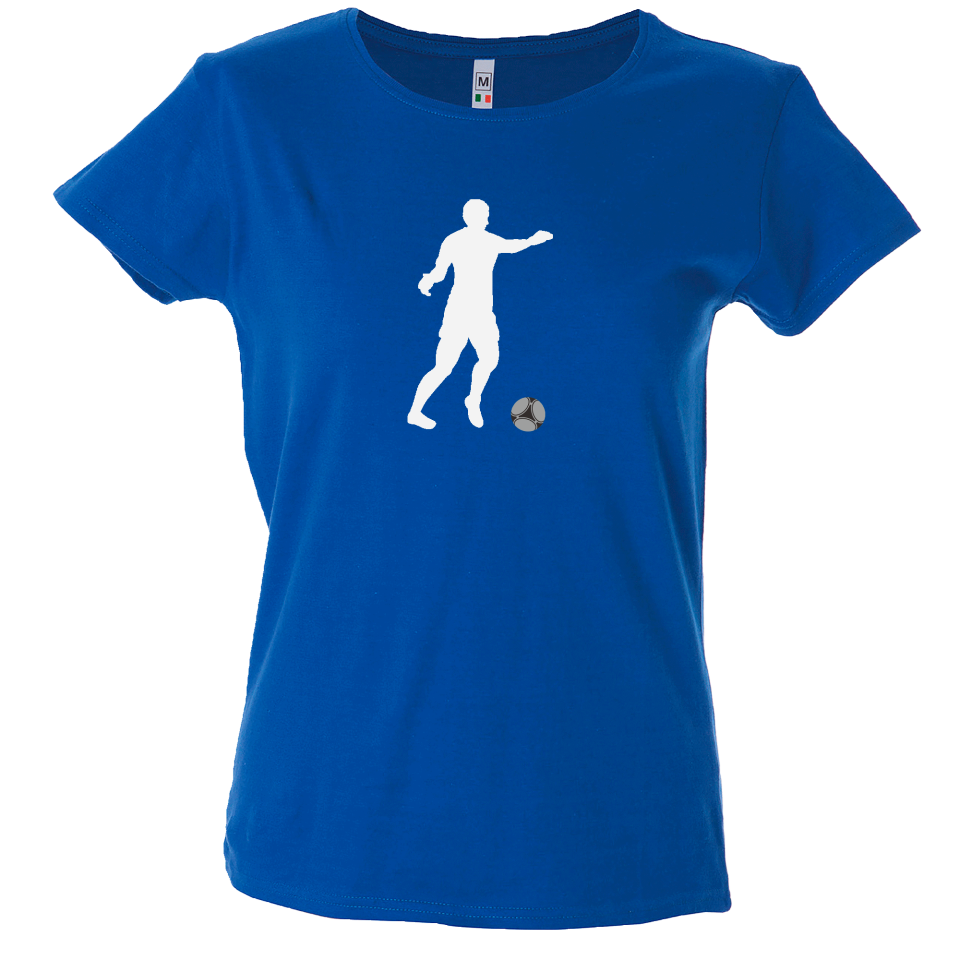 Camiseta mujer silueta jugador