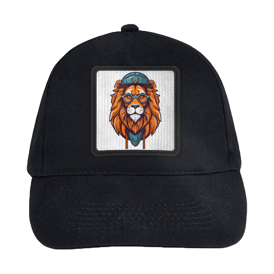 Gorra infantil con parche León Hipster Gorro Azul