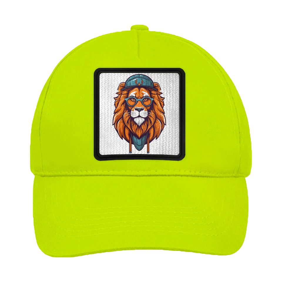 Gorra infantil con parche León Hipster Gorro Azul