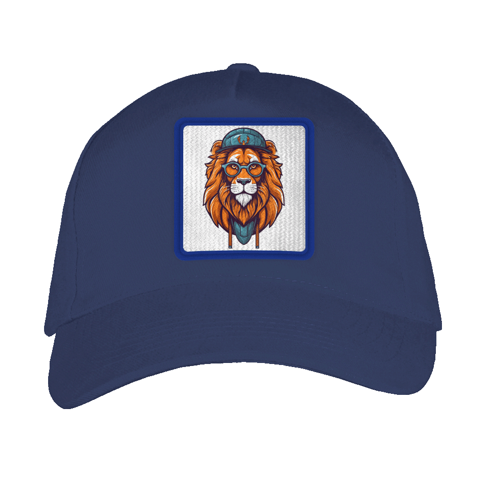 Gorra adulto con parche León Hipster Gorro Azul