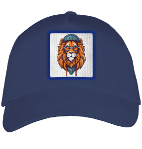 Gorra adulto con parche León Hipster Gorro Azul
