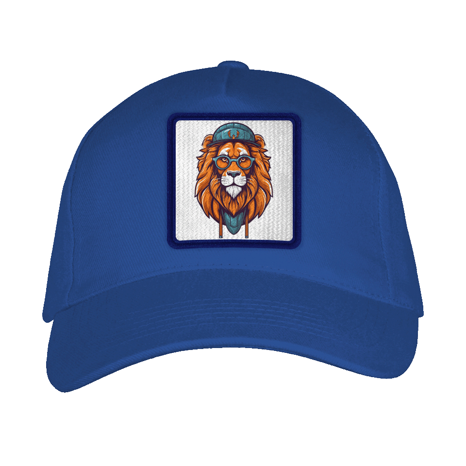 Gorra adulto con parche León Hipster Gorro Azul