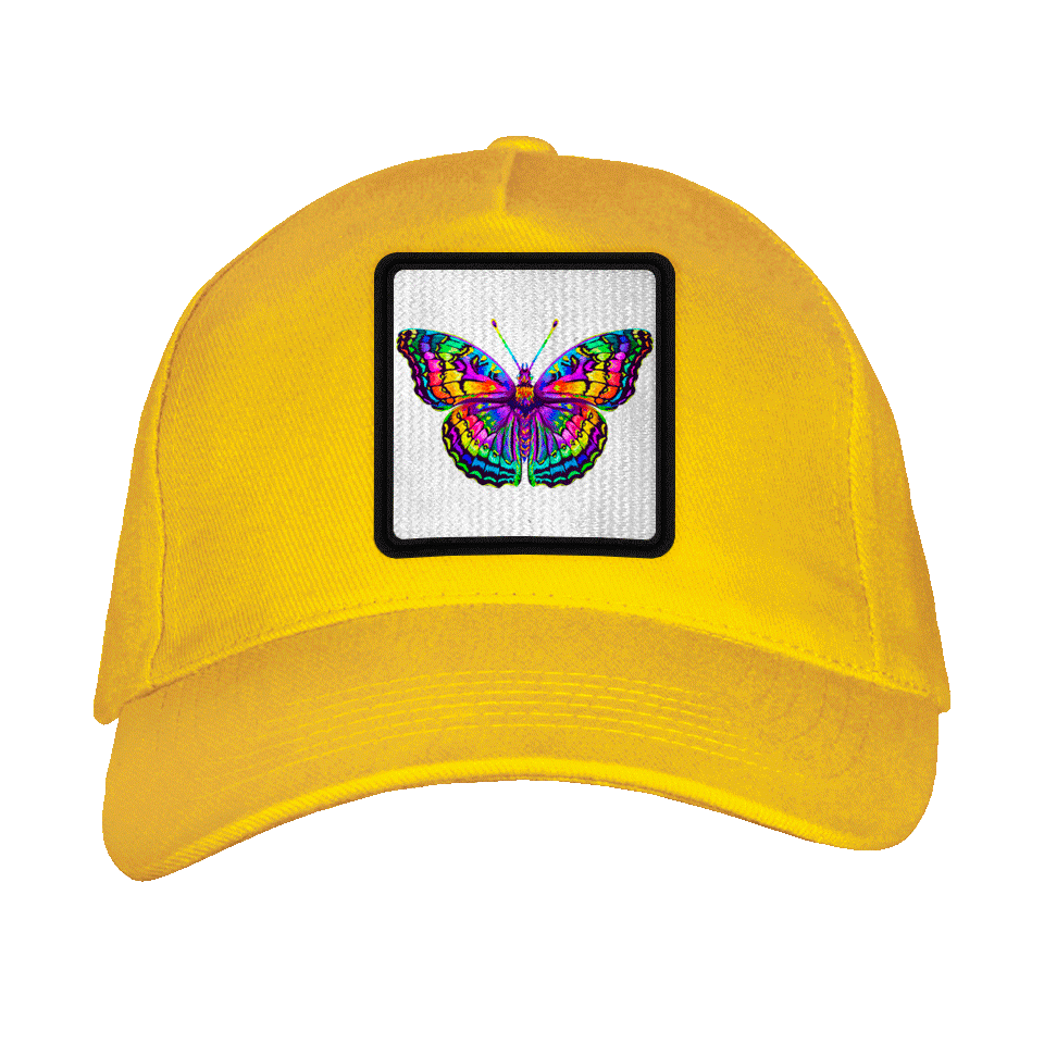 Gorra adulto con parche Mariposa Multicolor