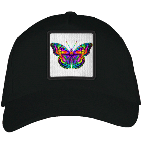 Gorra adulto con parche Mariposa Multicolor