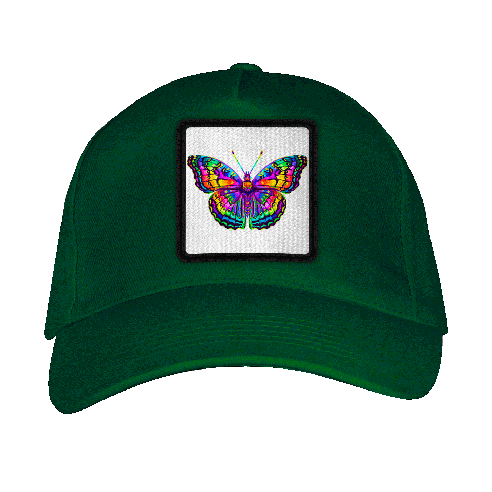 Gorra adulto con parche Mariposa Multicolor