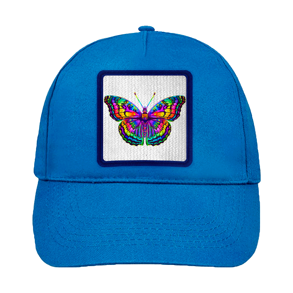 Gorra infantil con parche Mariposa Multicolor
