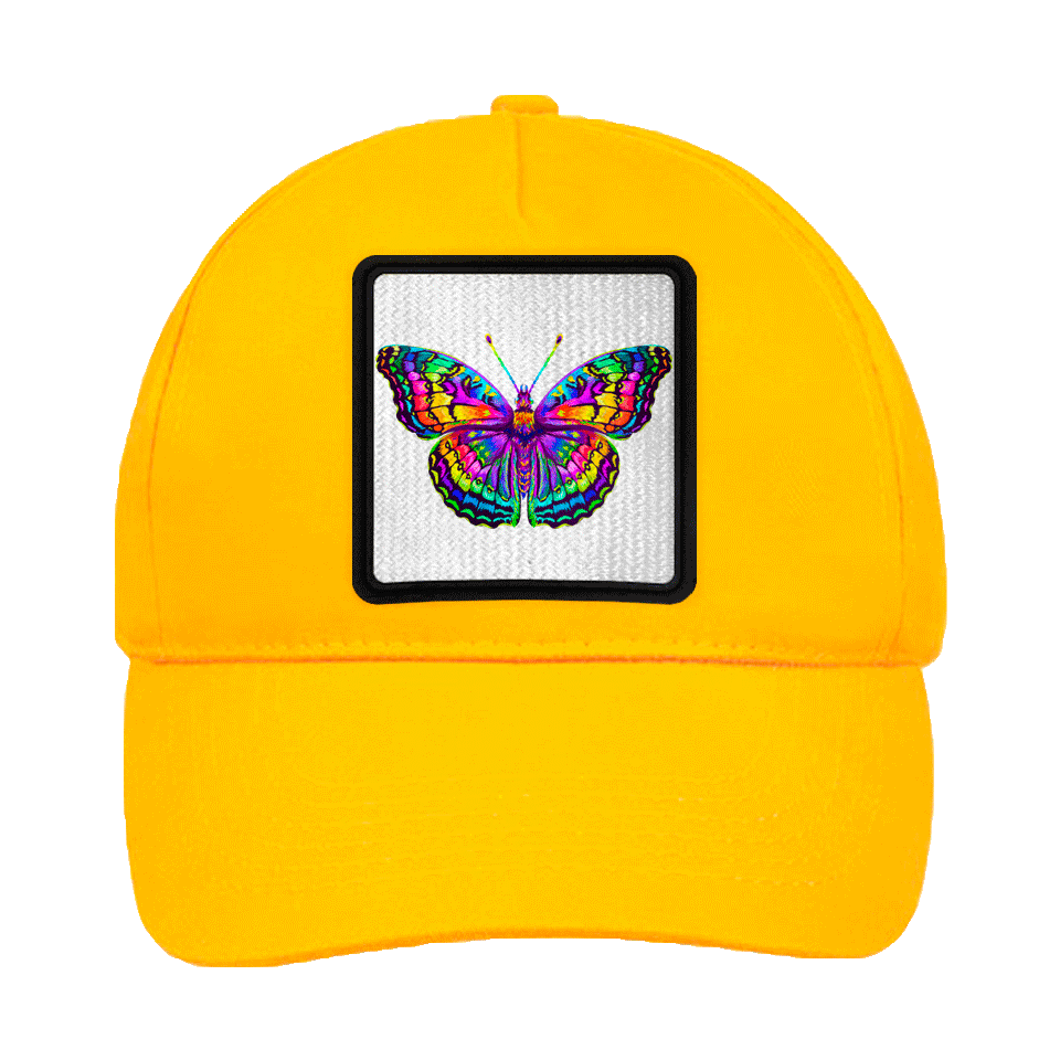 Gorra infantil con parche Mariposa Multicolor