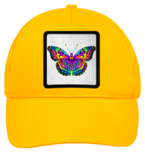Gorra infantil con parche Mariposa Multicolor