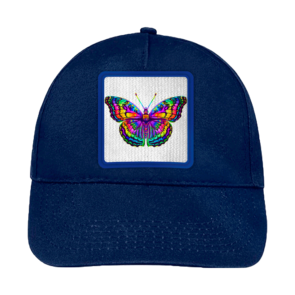 Gorra infantil con parche Mariposa Multicolor