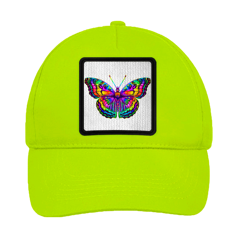 Gorra infantil con parche Mariposa Multicolor