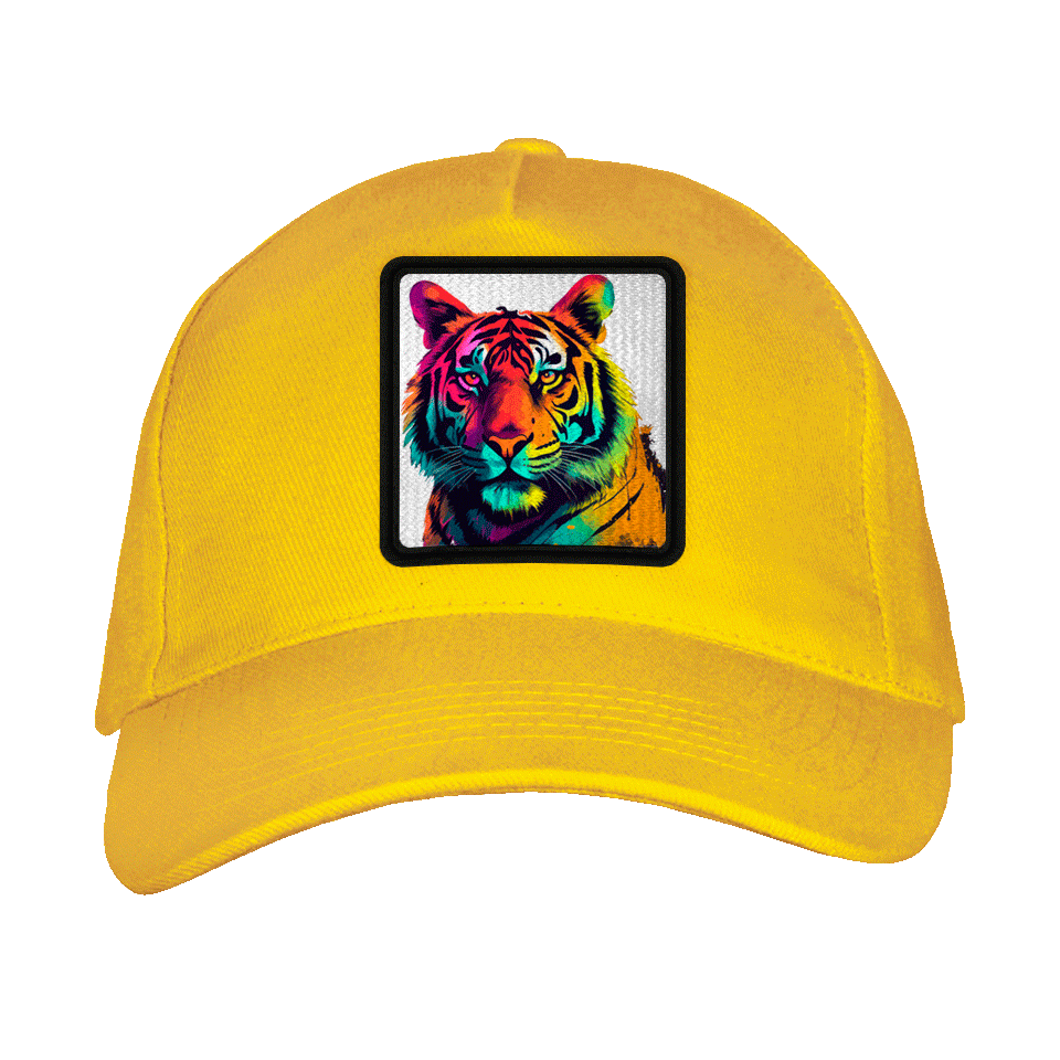 Gorra adulto con parche Tigre Colorido