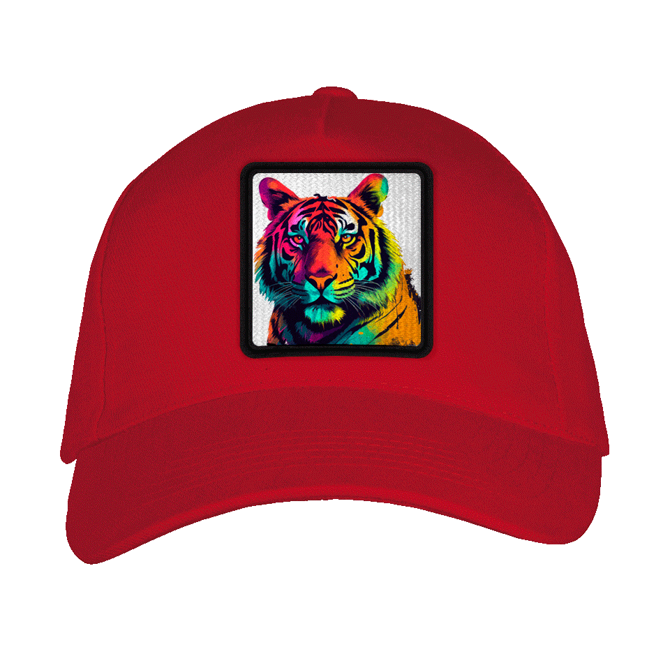 Gorra adulto con parche Tigre Colorido