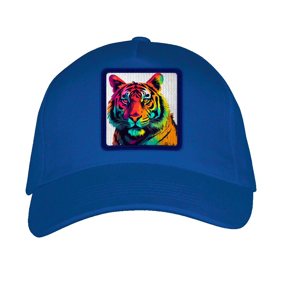 Gorra adulto con parche Tigre Colorido