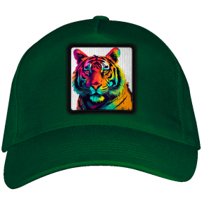 Gorra adulto con parche Tigre Colorido