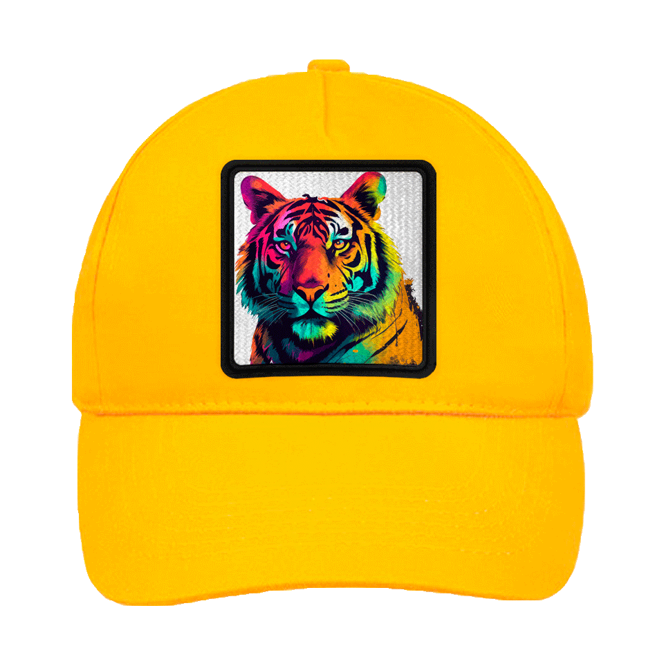 Gorra infantil con parche Tigre Colorido