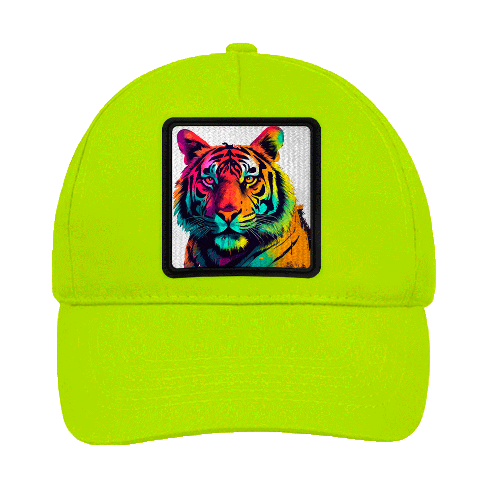 Gorra infantil con parche Tigre Colorido