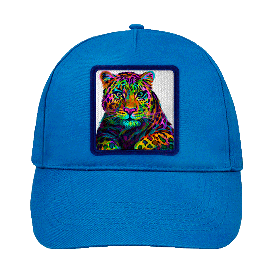 Gorra infantil con parche Guepardo Multicolor