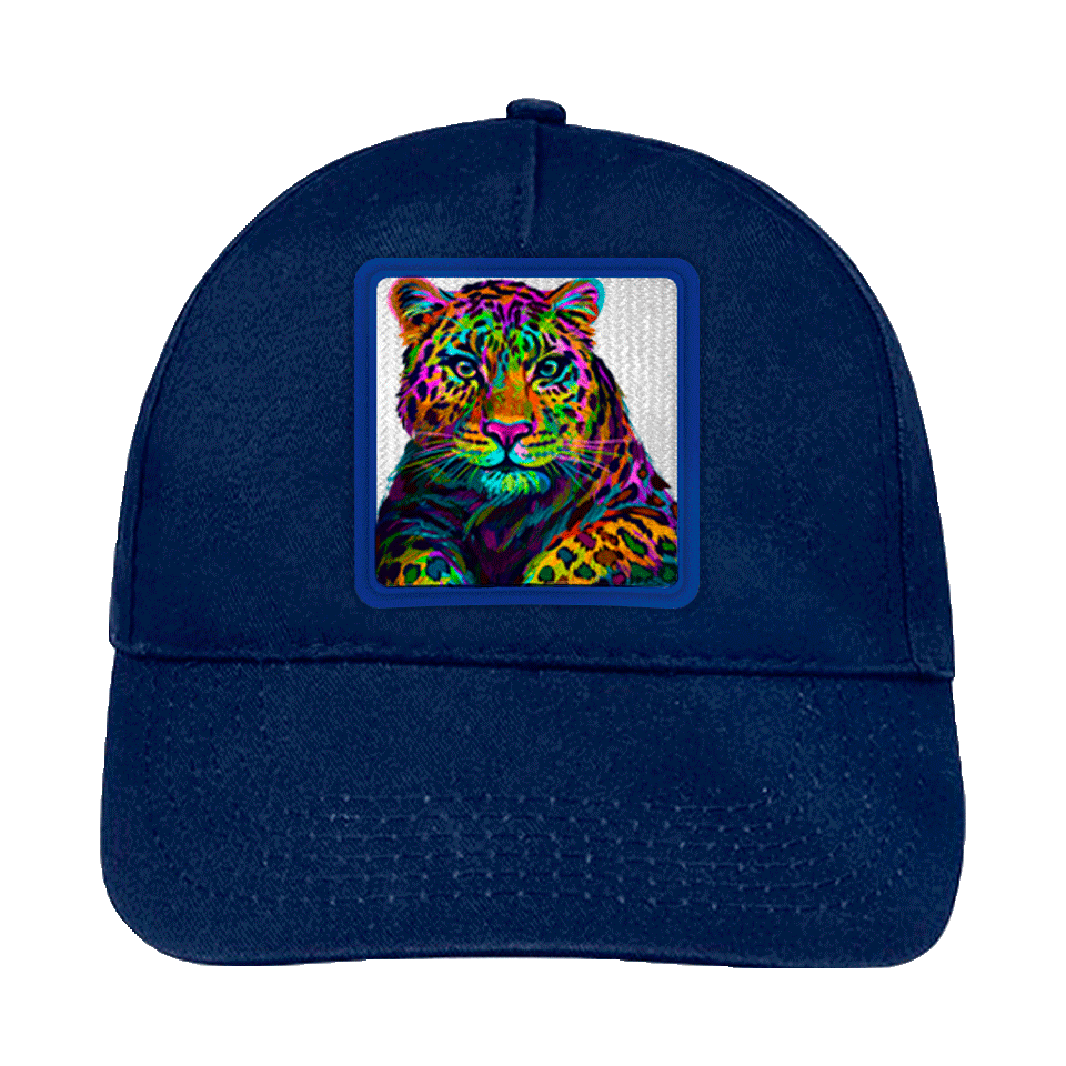 Gorra infantil con parche Guepardo Multicolor