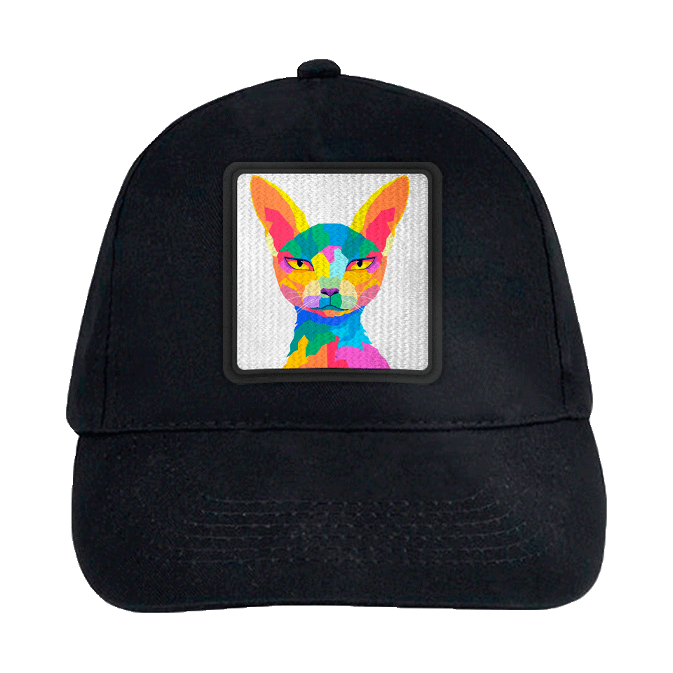 Gorra infantil con parche Gato Egipcio Multicolor