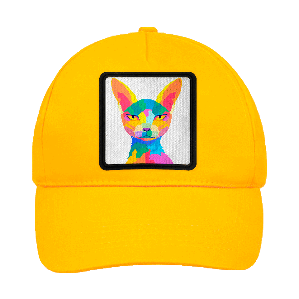 Gorra infantil con parche Gato Egipcio Multicolor