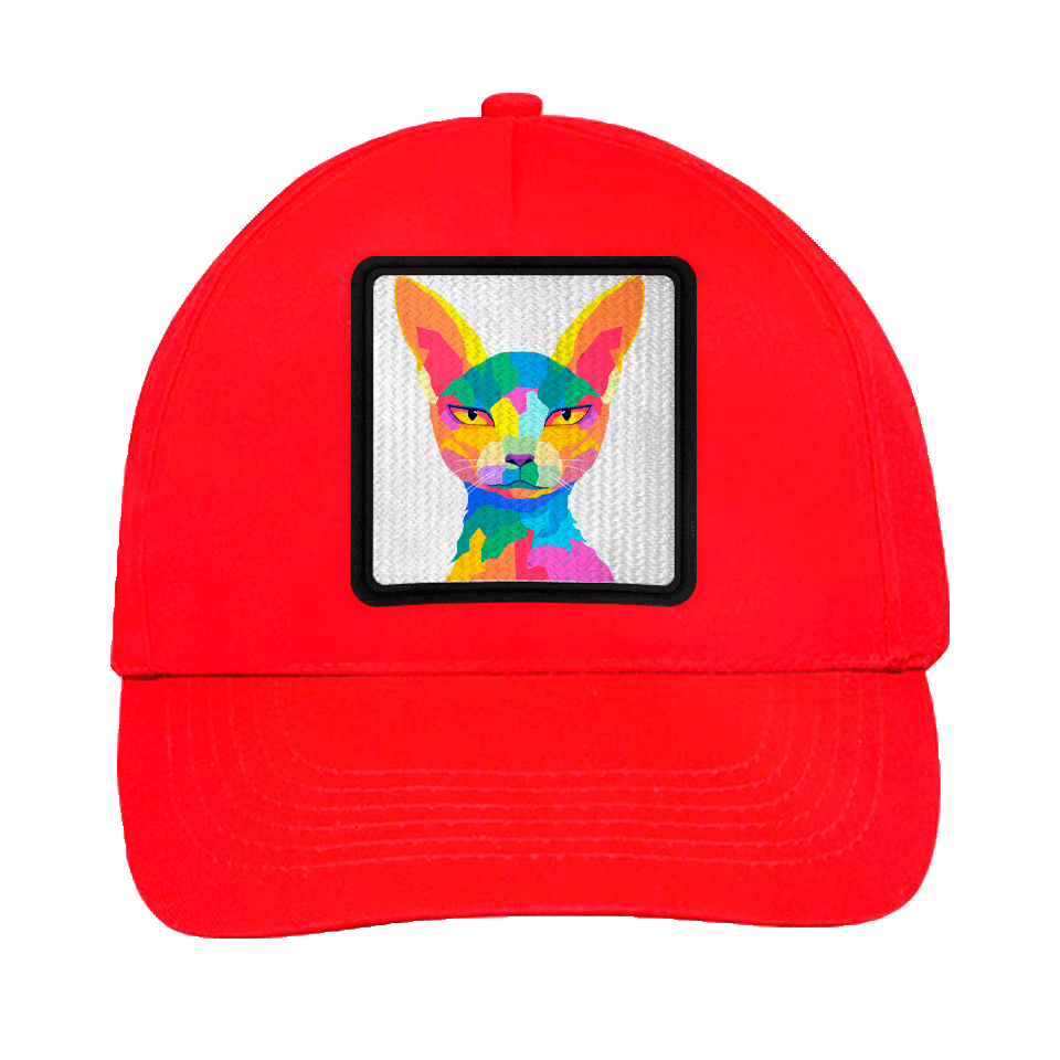 Gorra infantil con parche Gato Egipcio Multicolor