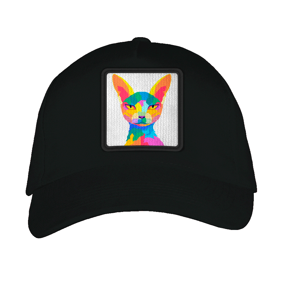 Gorra adulto con parche Gato Egipcio Multicolor