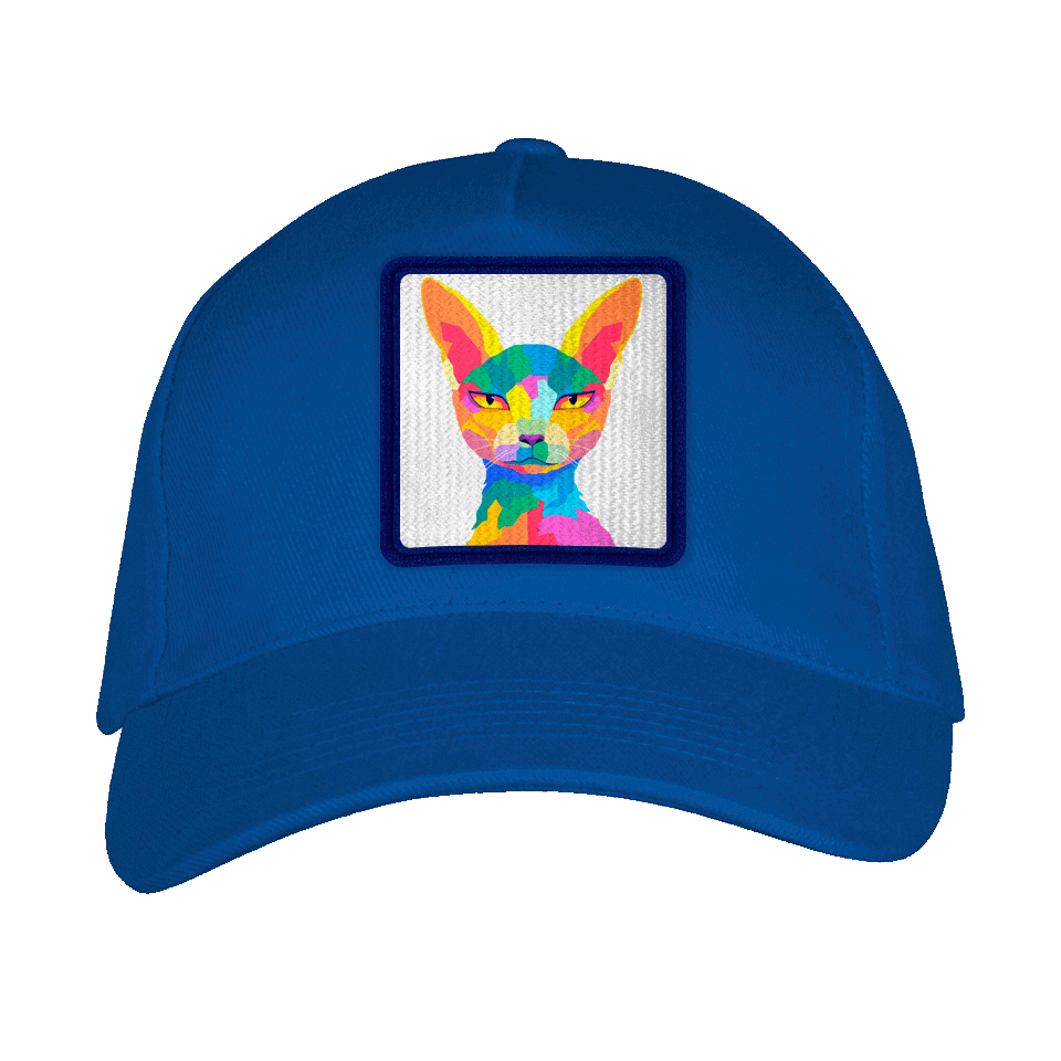 Gorra adulto con parche Gato Egipcio Multicolor