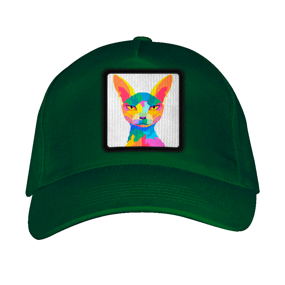 Gorra adulto con parche Gato Egipcio Multicolor