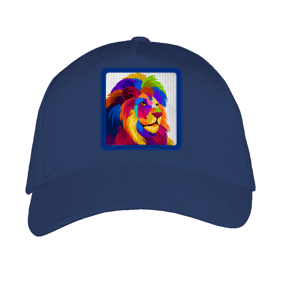Gorra adulto con parche León Multicolor