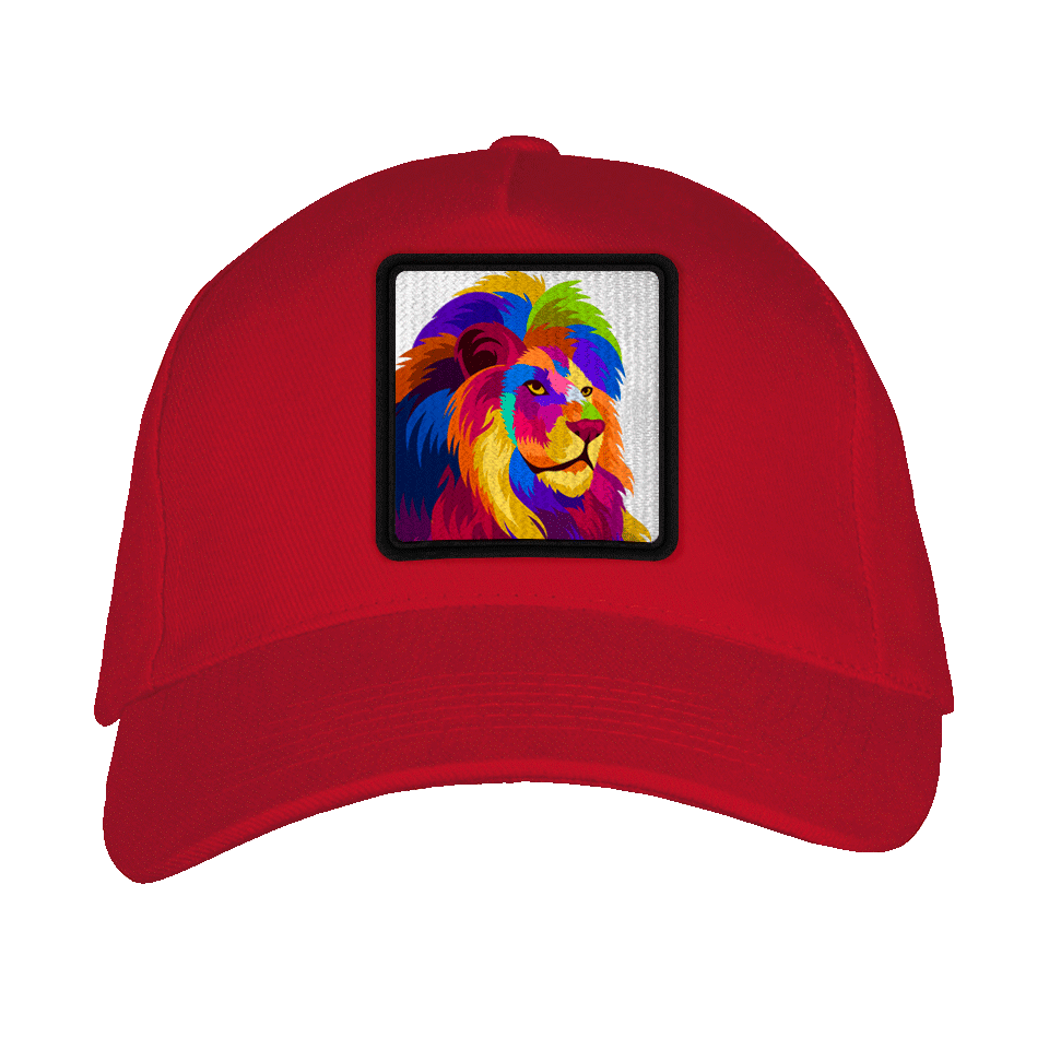 Gorra adulto con parche León Multicolor