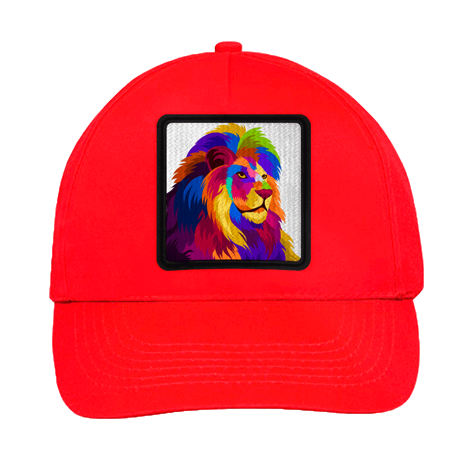 Gorra infantil con parche León Multicolor