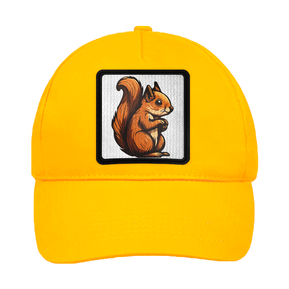 Gorra infantil con parche Ardilla