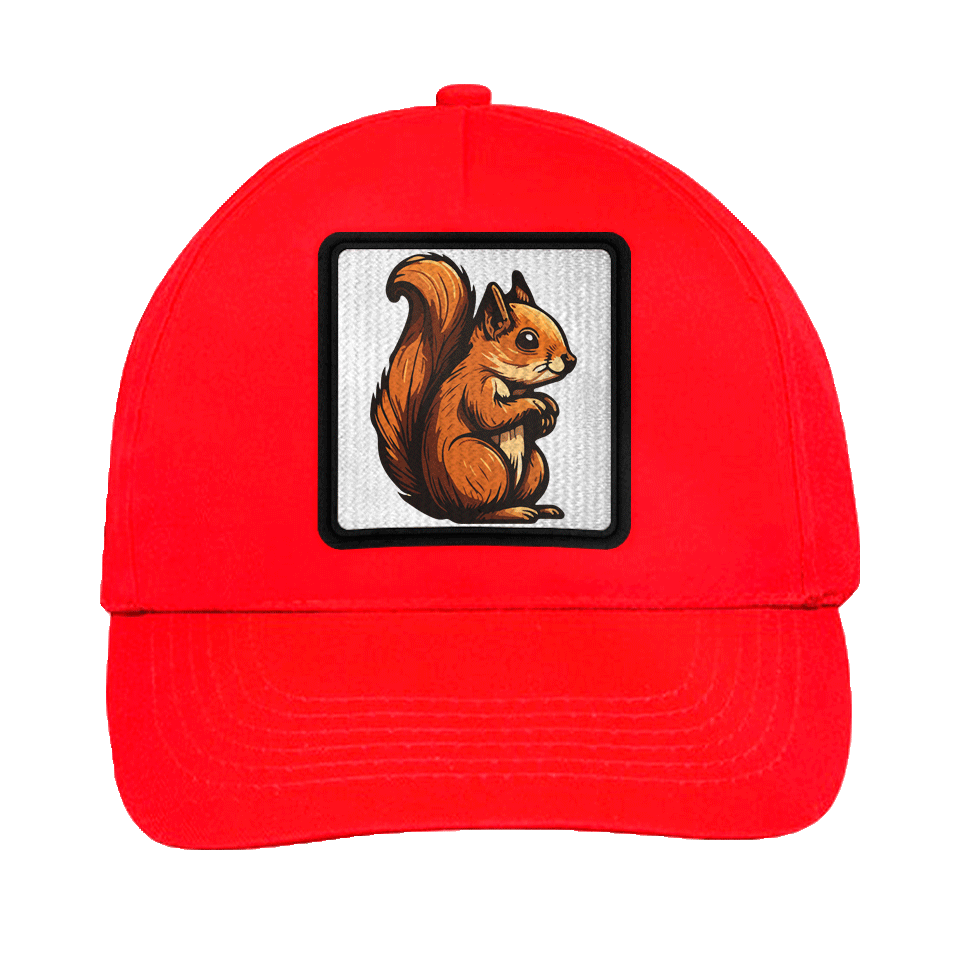 Gorra infantil con parche Ardilla