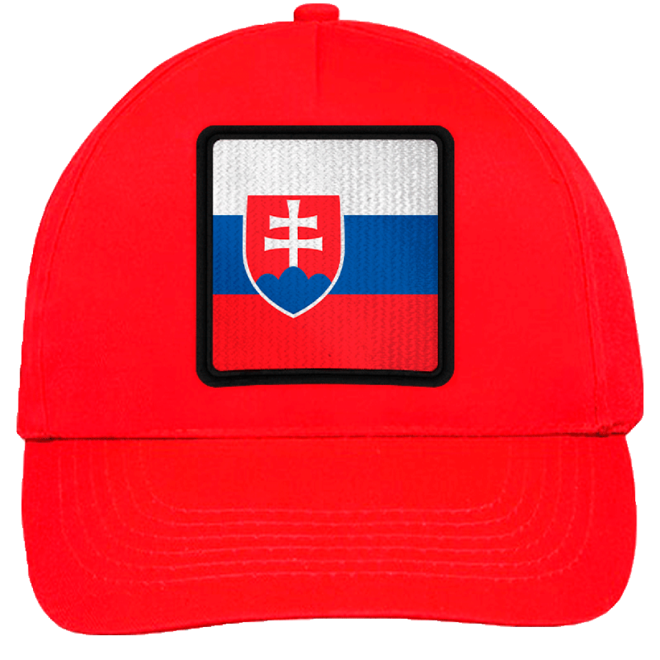 Gorra infantil con bandera Eslovaquia