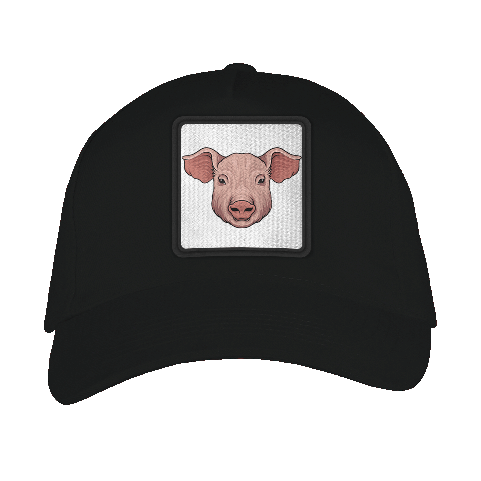 Gorra adulto con parche Cerdo De Frente