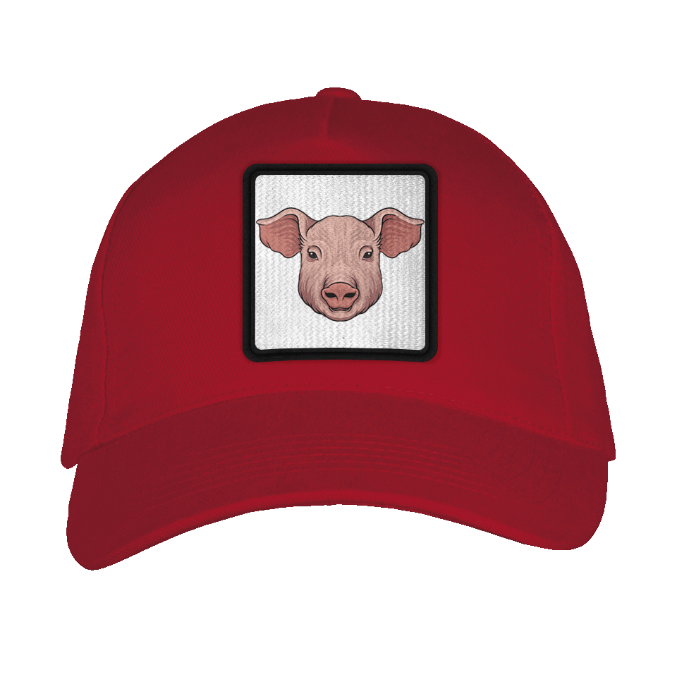 Gorra adulto con parche Cerdo De Frente